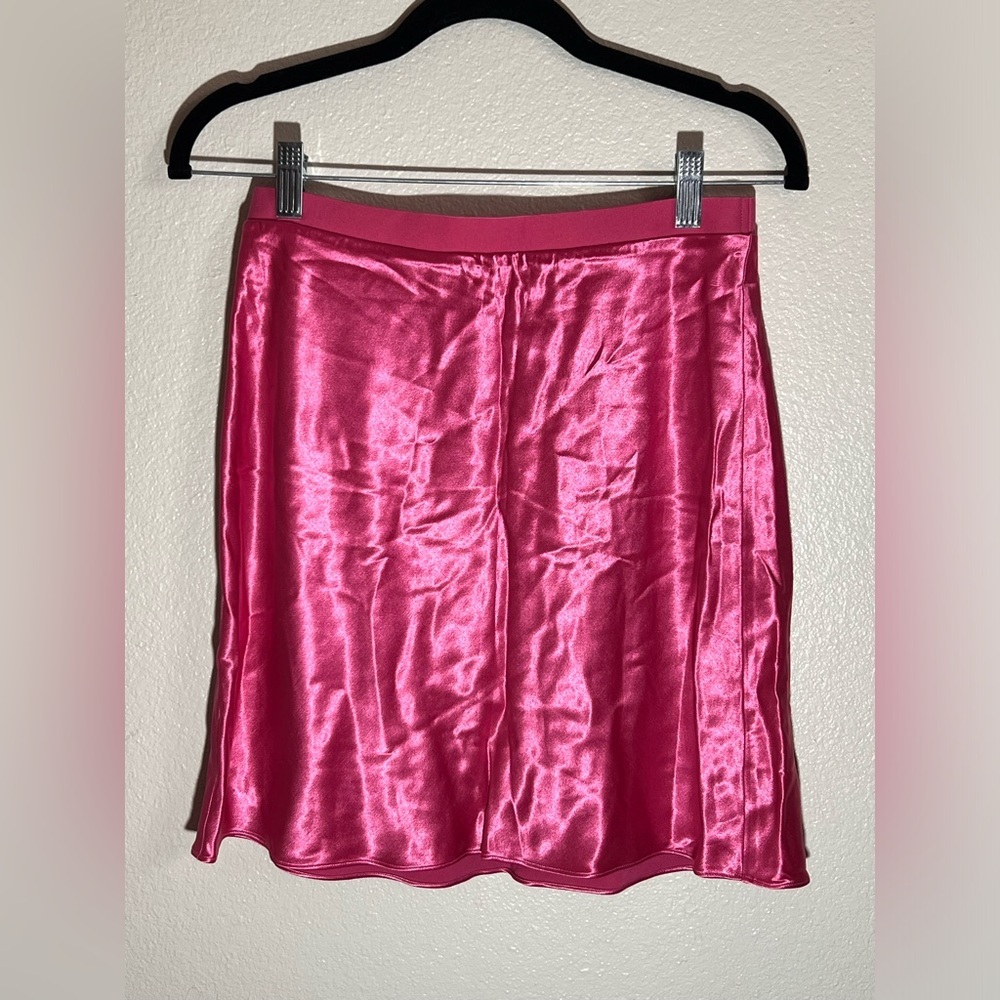 Favorite Daughter Flamingo Pink Satin Mini Skirt – Size S